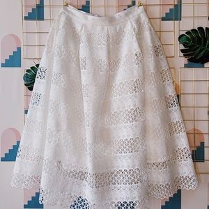 White belle skirt